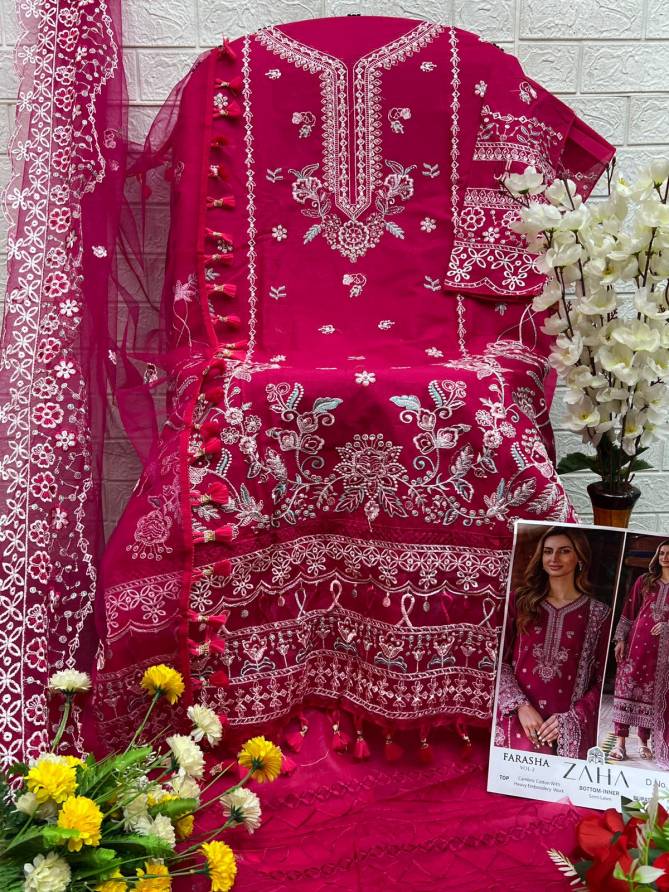 Farasha Vol 2 By Zaha Cambric Cotton Pakistani Suits Wholesale Price In Surat
